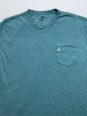 johnnie-O Heathered Dale T-Shirt Mens Size XL in Seaglass Short Sleeve Cotton